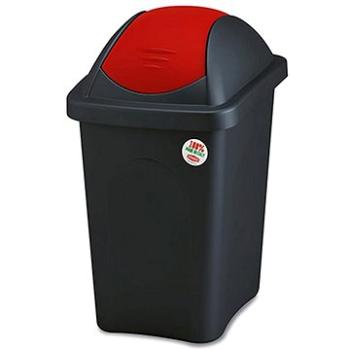 Stefanplast Odpadkový koš - výkl., 30l, obdél., ČER/BÍ/ČRV, víko PH (249105)