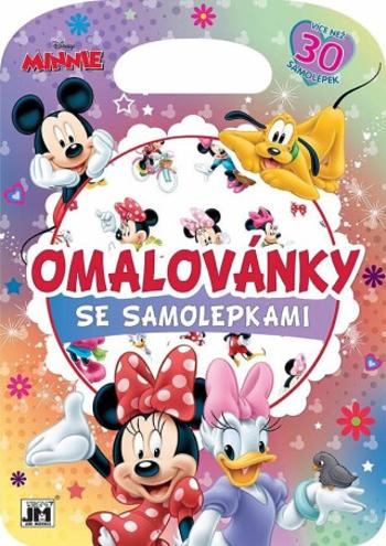 Omalovánky se samolepkami - Minnie