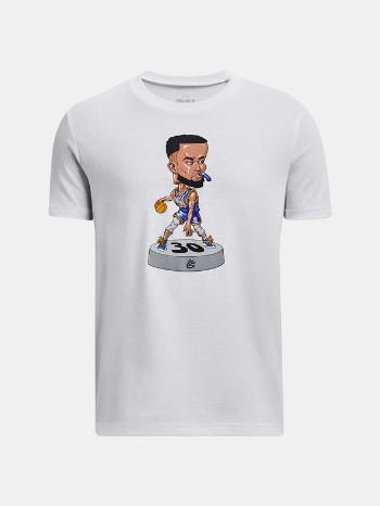 Under Armour UA Curry Bobblehead SS Triko dětské Bílá