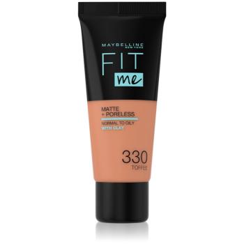 Maybelline Fit Me! Matte+Poreless matující make-up pro normální a mastnou pleť odstín 330 Toffee 30 ml