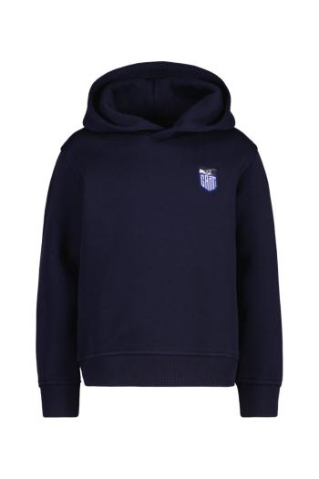 MIKINA GANT ALPINE BAGDE HOODIE EVENING BLUE