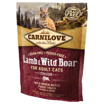 Carnilove Lamb  and  Wild Boar Adult Cats – Sterilised 400g