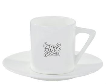 Espresso hrnek s podšálkem 100ml Girl power