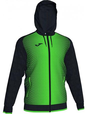 černo-zelená fotbalová mikina joma supernova hooded jacket vel. M