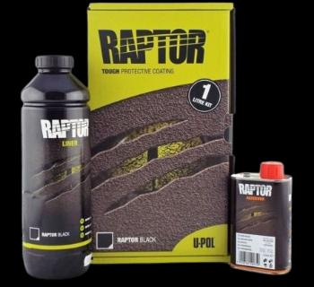 Raptor -  farebný tvrdý ochranný náter  - SET ral 5003 - modŕa zafírová 1,05 l