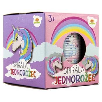 Teddies Spirála/pružina jednorožec plast průměr 6,5cm  (8592190854409)