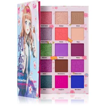 Rude Cosmetics Manga Collection Pigments & Shadows Palette paletka očních stínů odstín First Love Diary 22 g