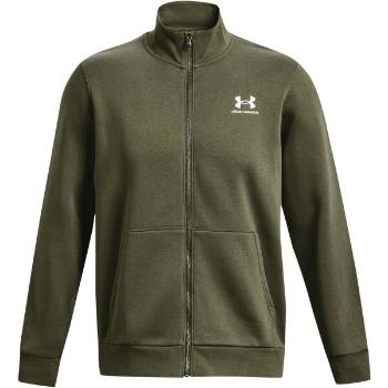 Under Armour ESSENTIAL FLEECE NOVELTY TRACK Pánská mikina, khaki, velikost