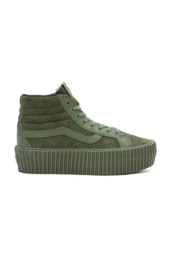 Tenisky Vans Premium Standards Sk8-Hi Reissue 38 Platform zelená farba, VN000CNFARM1