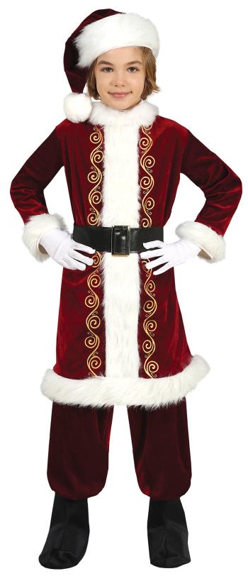 Guirca Dětský kostým - Santa Claus bordový Velikost - děti: S: 101-109 cm