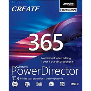 CyberLink PowerDirector 365 na 12 měsíců (elektronická licence) (cybePDR365)