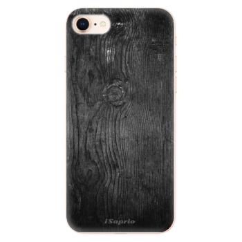 Odolné silikonové pouzdro iSaprio - Black Wood 13 - iPhone 8