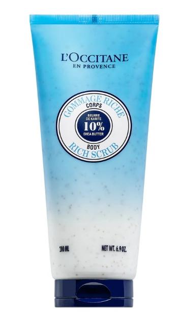 L`Occitane en Provence Tělový peeling Shea Butter (Body Rich Scrub) 200 ml