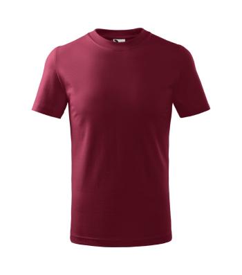 MALFINI Dětské tričko Basic - Garnet | 110 cm (4 roky)