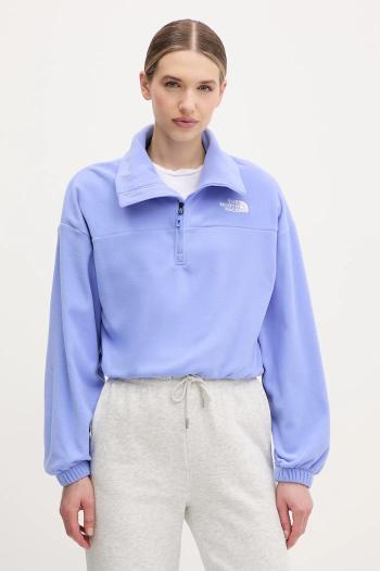 Mikina The North Face 100 Glacier dámska, fialová farba, jednofarebná, NF0A89J90YI1