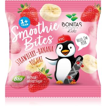 Bonitas Smoothie Bites BIO mrazem sušené ovoce v BIO kvalitě příchuť Strawberry and Yogurt 10 g