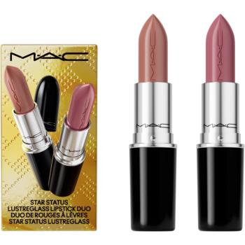 MAC Cosmetics Holiday Star Status Lustreglass Lipstick Duo dárková sada na rty