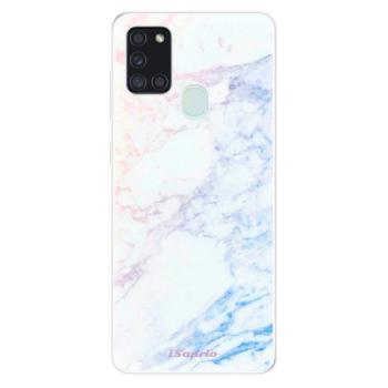 Odolné silikonové pouzdro iSaprio - Raibow Marble 10 - Samsung Galaxy A21s