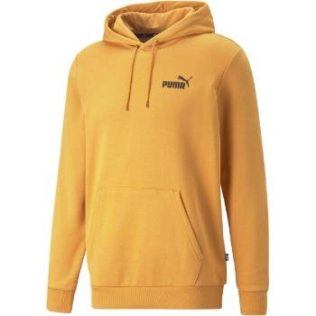 Puma ESSENTIALS SMALL LOGO HOODIE Pánská mikina, žlutá, velikost