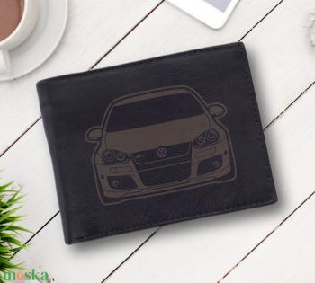 Bőr pénztárca - Volkswagen Golf mintával