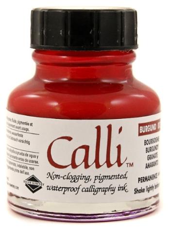 D&R - Farebný kaligrafický tuš D&R - burgundy 29,5 ml