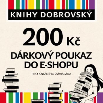 E-shopová dárková poukázka pro knižního závisláka 200 Kč