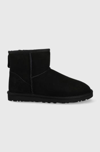 Semišové sněhule UGG Classic Mini pánské, černá barva, 1002072-BLK