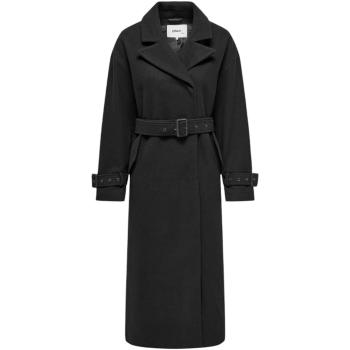 Only  ONLNANCY LIFE X-LONG TRENCH COAT OTW 15321914  Kabáty Čierna