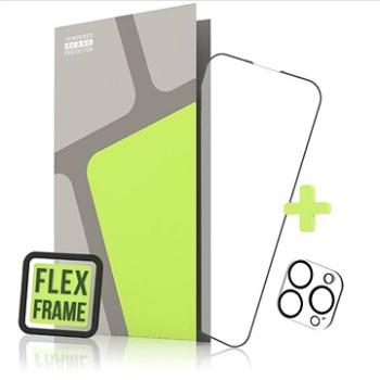 Tempered Glass Protector na iPhone 14 Pro, 3D FlexFrame + sklo na kameru (TGX-IP14P-BL)