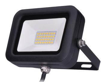 Solight Černý LED reflektor 30W WM-30W-L