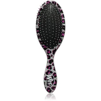 Wet Brush Original Detangler Safari kartáč na vlasy pro krásné vlasy a pokožku Pink Leopard 1 ks