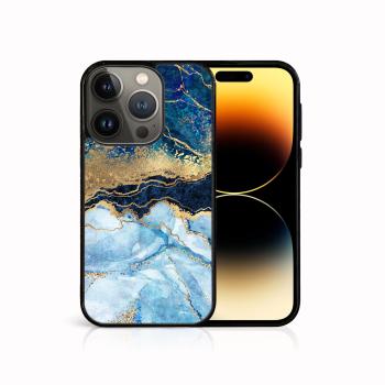 MY ART Ochranný kryt pre Apple iPhone 14 Pro BLUE MARBLE (141)