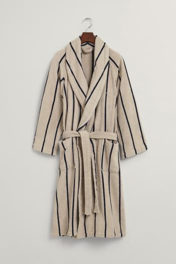 ŽUPAN GANT STRIPE ROBE PUTTY