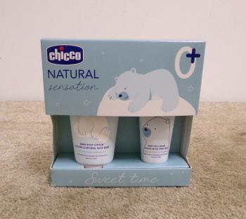 CHICCO Set dárkový kosmetický Natural Sensation - Sweet Time 0m+