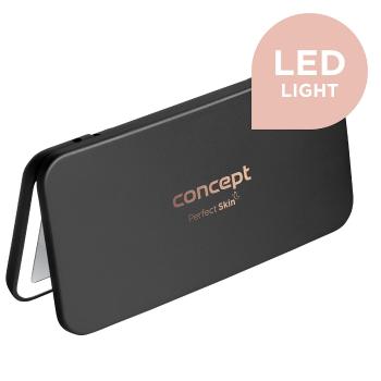 Concept Kosmetické kapesní zrcátko s LED osvětlením černé KZ2020