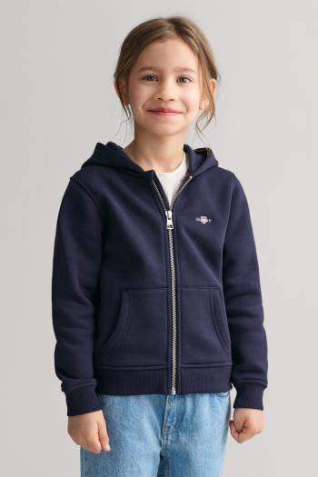 MIKINA GANT SHIELD ZIP HOODIE EVENING BLUE