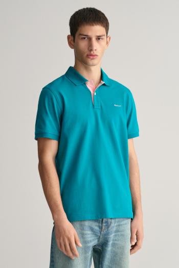 POLOKOŠILE GANT REG CONTRAST PIQUE SS RUGGER OCEAN TURQUOSIE