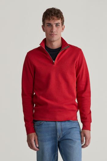 MIKINA GANT SACKER RIB HALF ZIP DRAGON RED