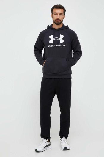 Mikina Under Armour pánská, černá barva, s kapucí, s potiskem, 1379758