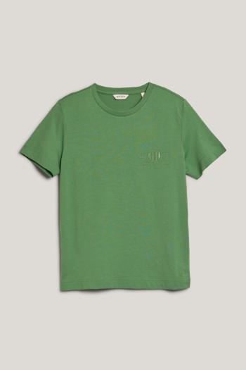 TRIČKO GANT REG TONAL SHIELD SS T-SHIRT DUSTY GREEN