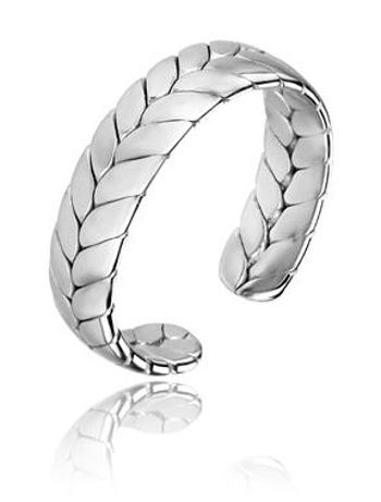 Marc Malone Otevřený ocelový prsten Oaklynn Silver Ring MCJ.R1023