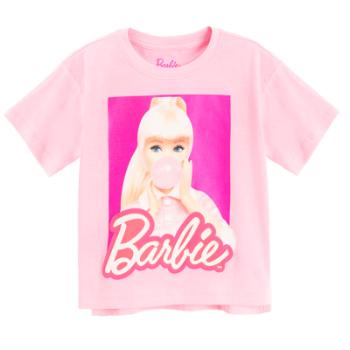 Tričko s krátkým rukávem Barbie- růžové - 98 PINK