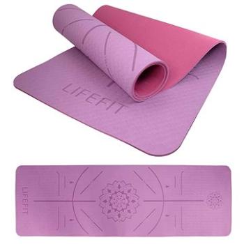 Lifefit YOGA MAT RELAX DUO, 183x58x0,6cm, bordó (4891223132366)