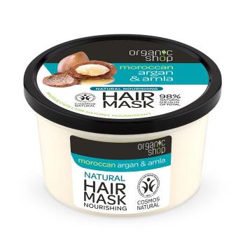 Organic Shop Vyživující maska na vlasy Moroccan Argan & Amla (Natural Nourishing Hair Mask) 250 ml