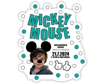 Personal Personalizované pozvánky 6 ks - Mickey Mouse