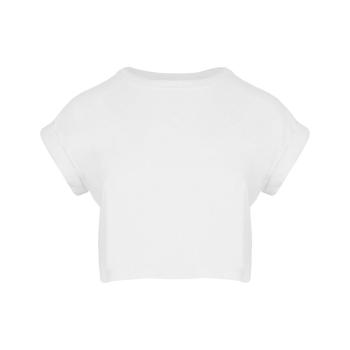 Mantis Dámské crop top tričko - Bílá | S