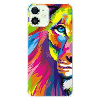 Odolné silikonové pouzdro iSaprio - Rainbow Lion - iPhone 12 mini