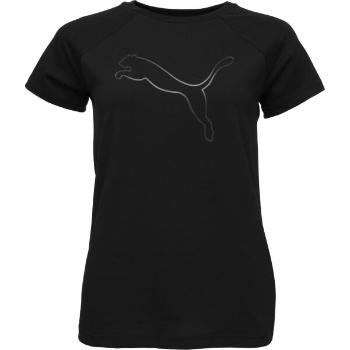 Puma MOTION LOGO TEE Dámské tričko, černá, velikost