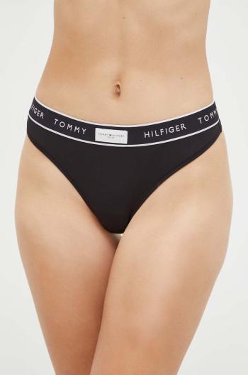 Tanga Tommy Hilfiger černá barva, UW0UW04812