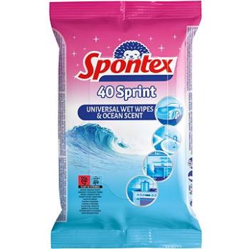 SPONTEX Fresh Ocean vlhčené ubrousky 40 ks (9001378430544)